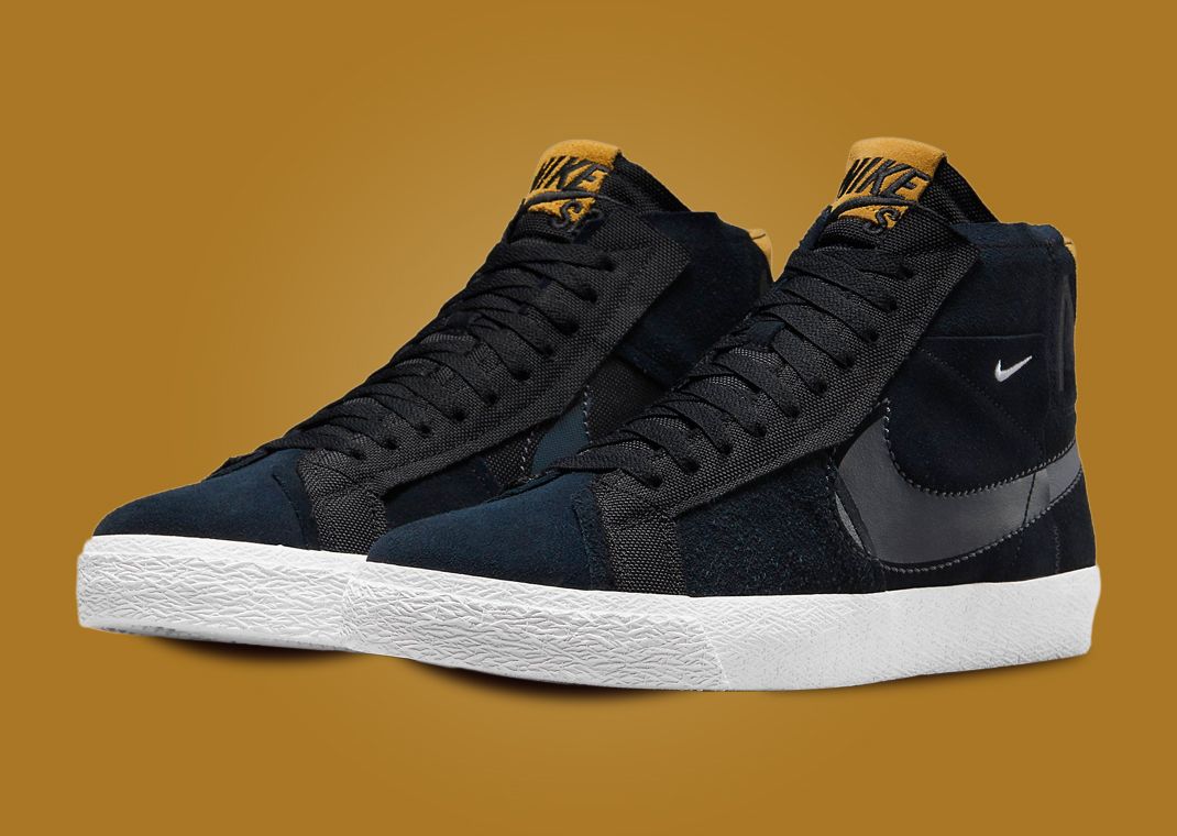 Nike SB Zoom Blazer Mid Patchwork Black