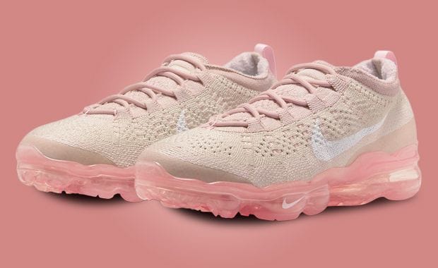 Pink Hits Accent The Nike Air VaporMax 2023 Flyknit Oatmeal Pearl Pink