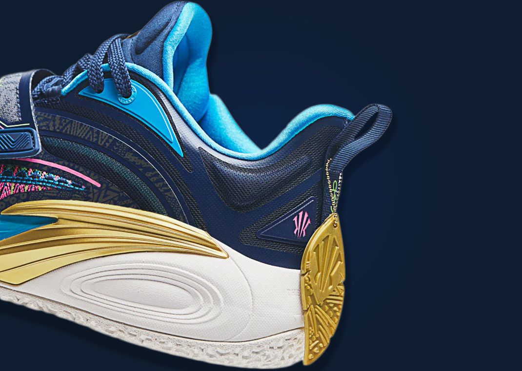 ANTA KAI 1 Playoff Navy Heel Detail