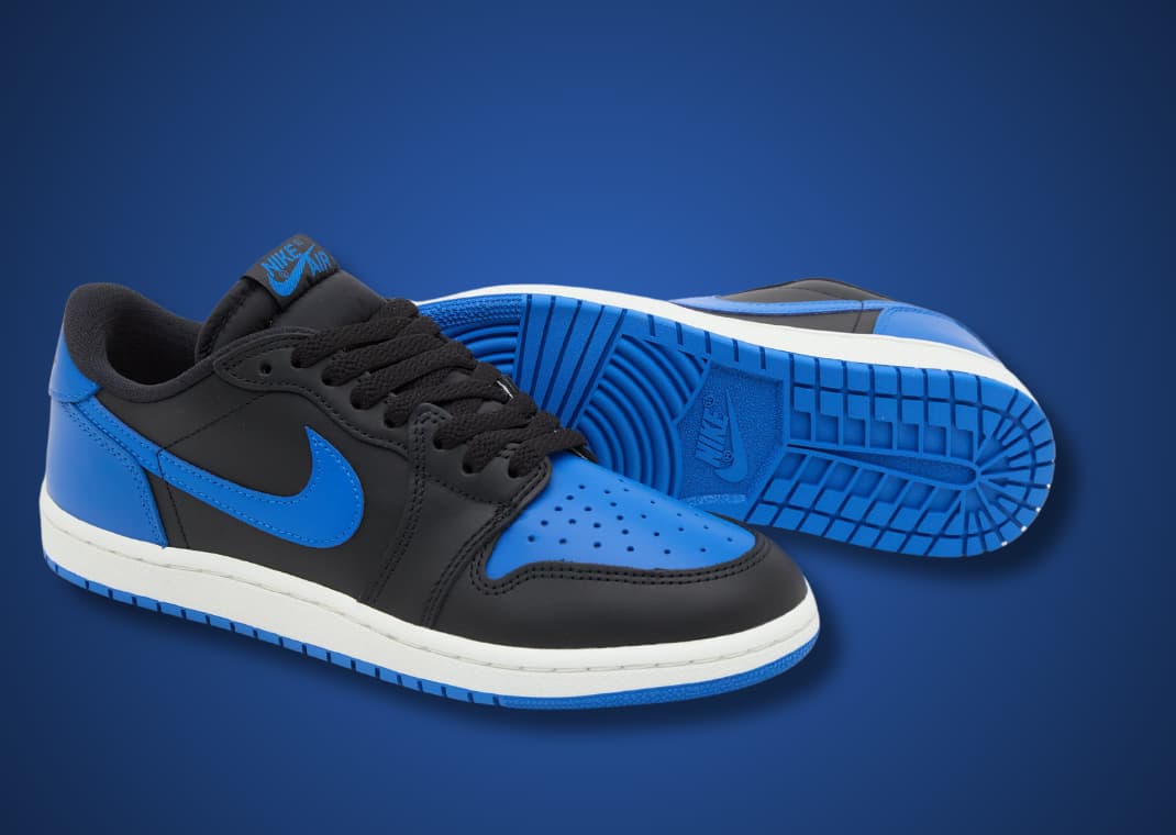 Air Jordan 1 Low 85 Black and Royal Blue