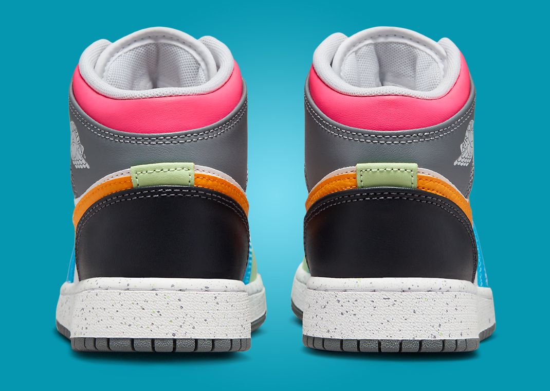 Air Jordan 1 Mid SE Multi-Color (GS) Back