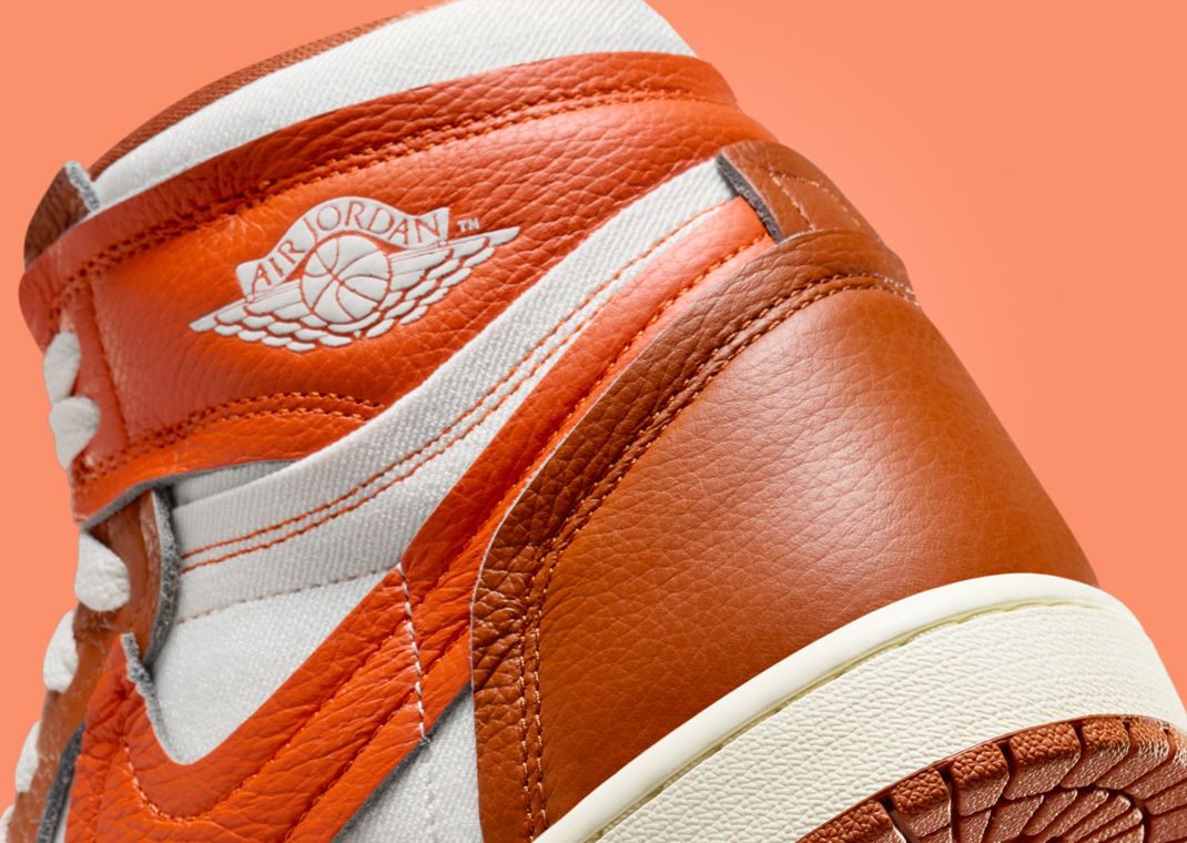 Air Jordan 1 MM High Safety Orange (W) Heel Detail