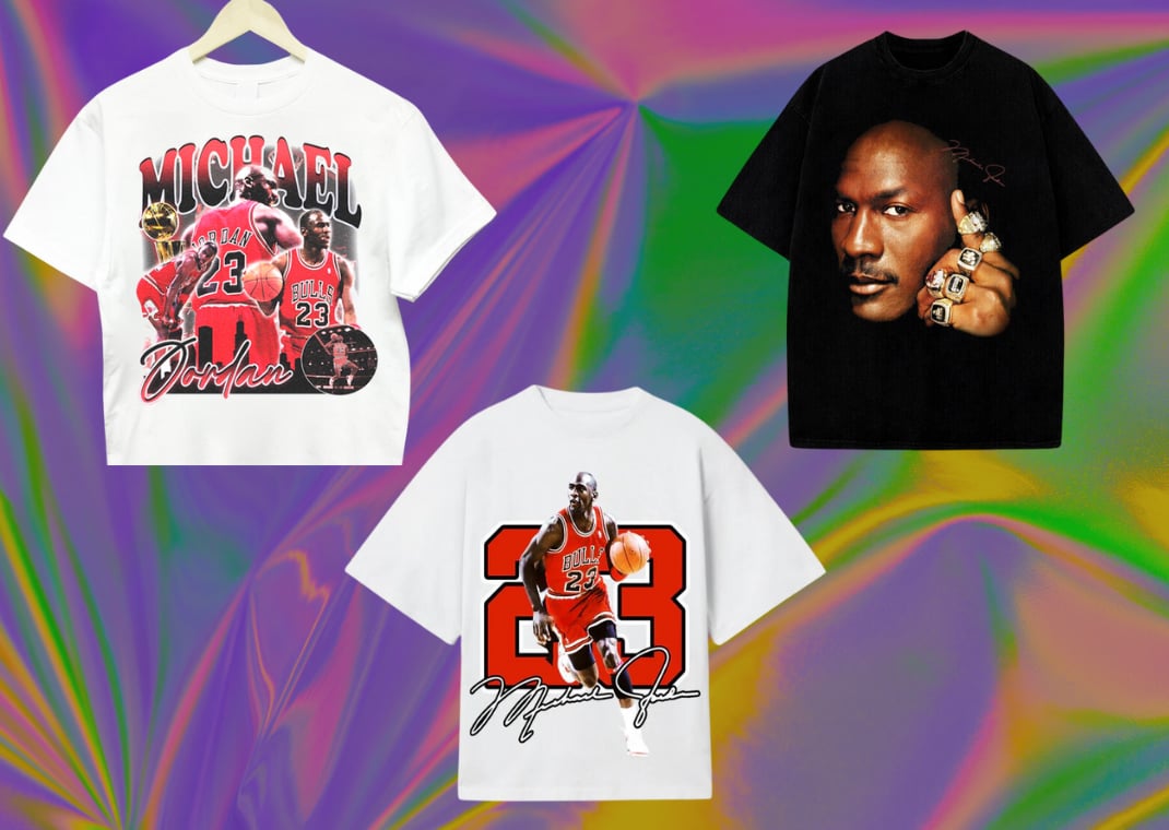 Example of fan-made Michael Jordan tees