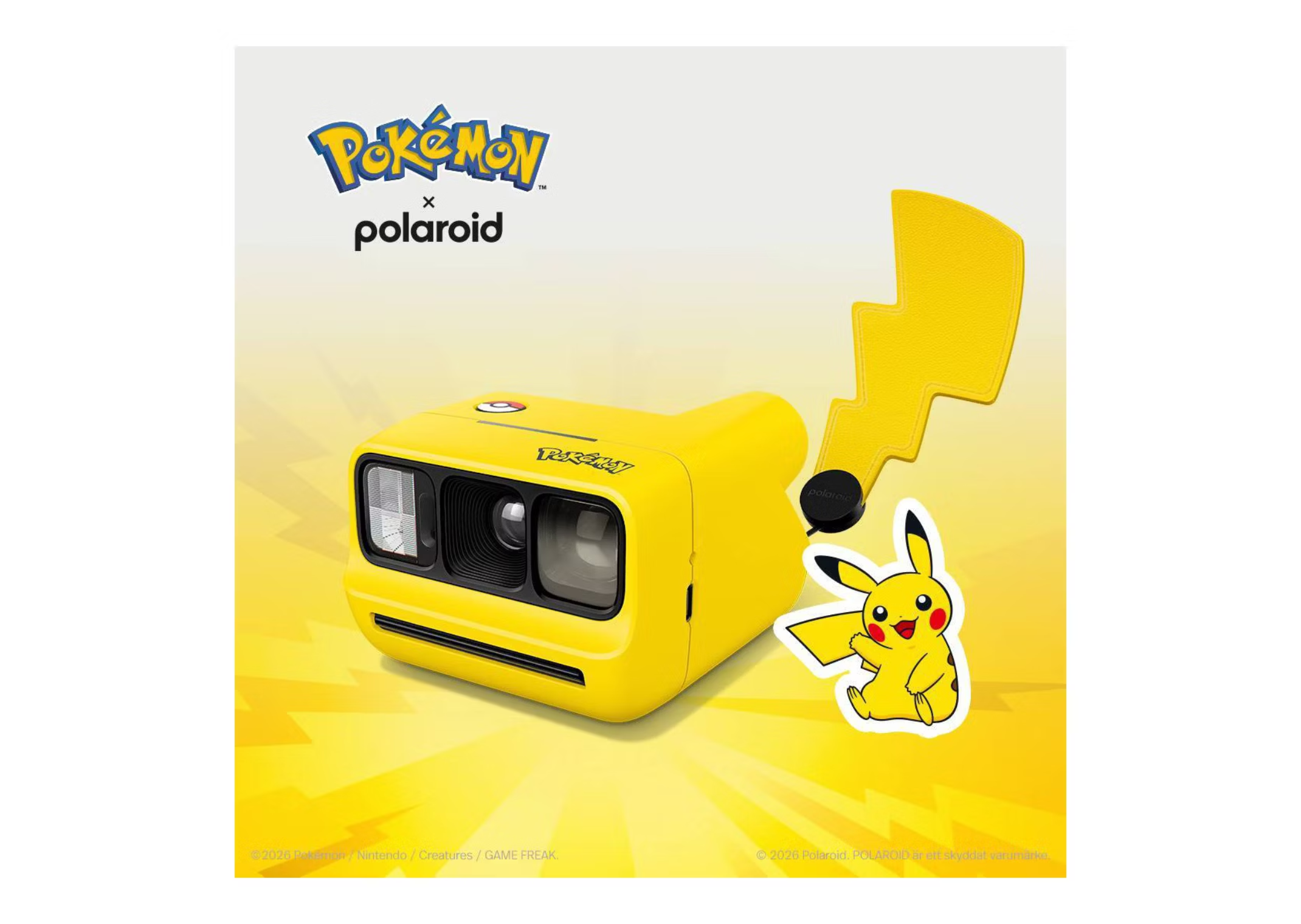 Pokémon x Polaroid Go Gen 3 Camera Pikachu