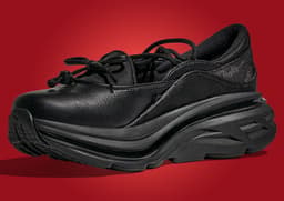 HOKA Bondi Mary Jane Black - Angle