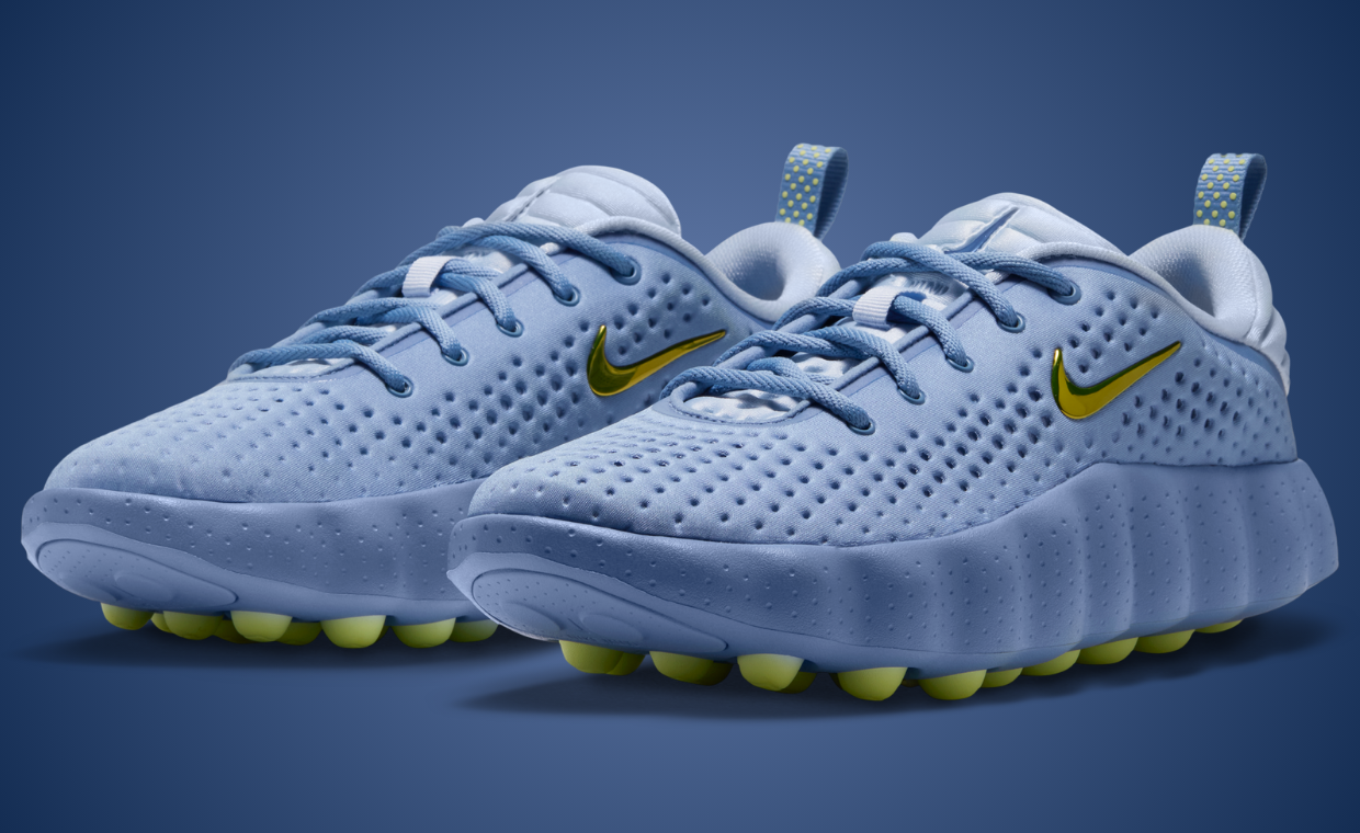 A New Nike Mind 002 Mixes Steel Blue Foam with Lemon Yellow Nodes