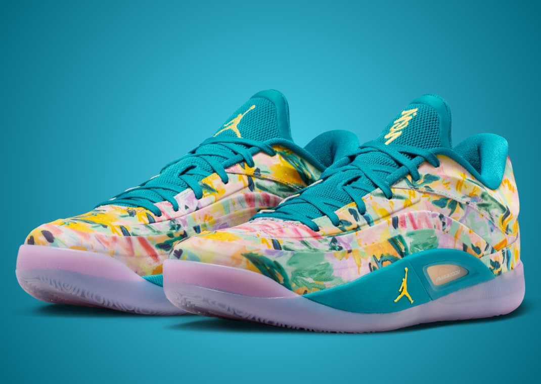 ナイキ　ジョーダン　ザイオン4 トロピカル　グリーン　フラワー　花柄 Jordan Goes Tropical on Flower Print Zion 4