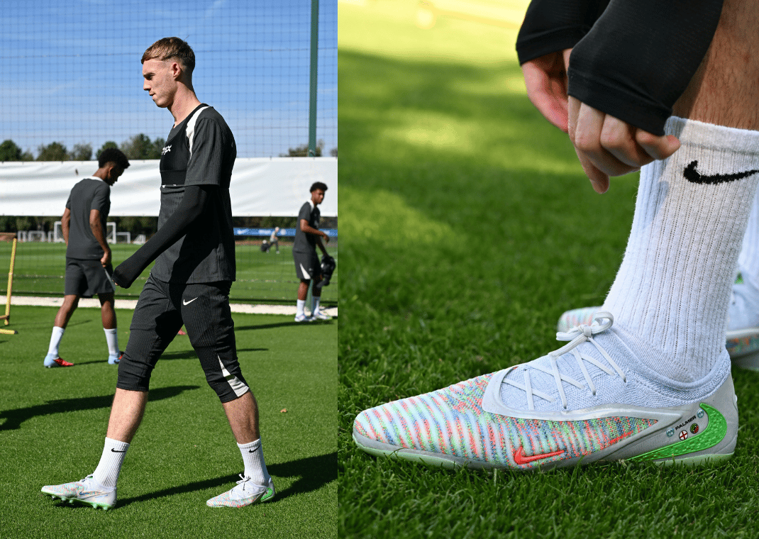 Cole Palmer wearing the EA Sports FC 26 x Nike Phantom 6 Elite