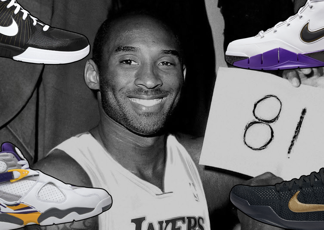 Kobe Sneakers he wore in his highest scoring games