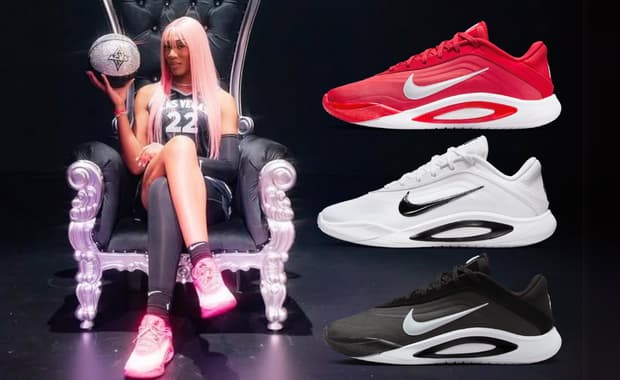 A'ja Wilson posing in her Nike A'One