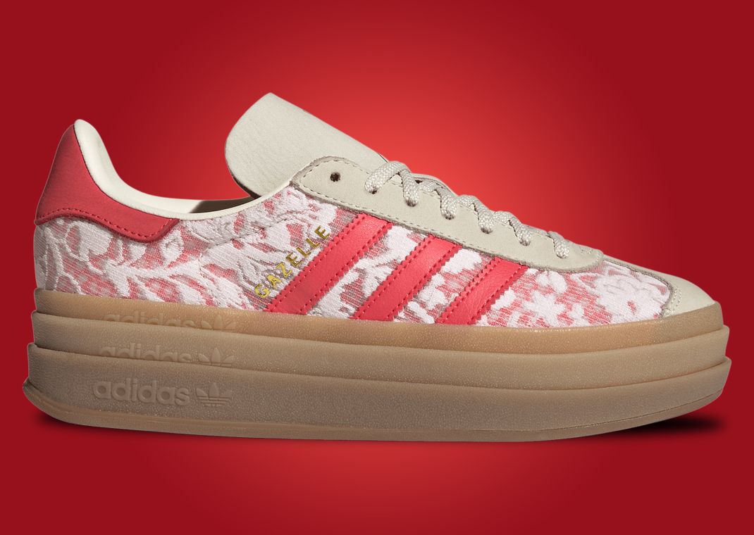 Liberty London x adidas Gazelle Bold Better Scarlet (W) Lateral