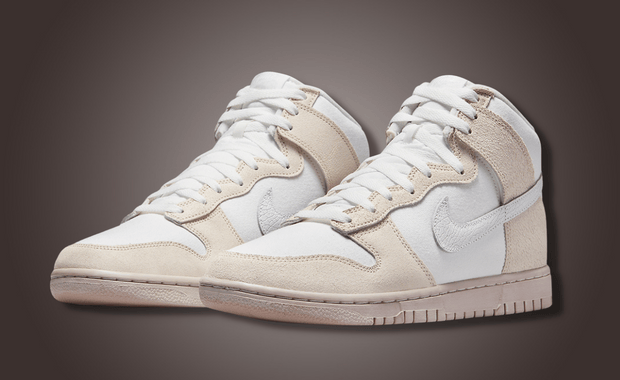 Cracked Leather Swooshes Embellish The Nike Dunk High EMB