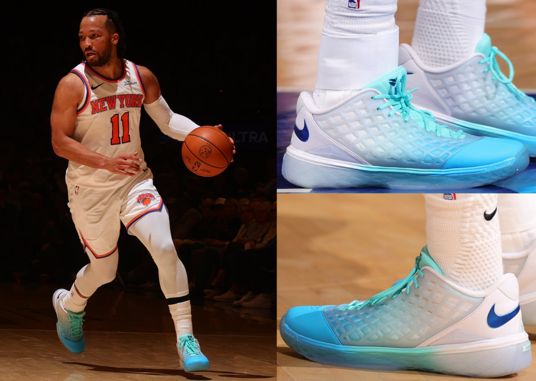 Jalen Brunson Nike Kobe 3 Low Protro Ice PE