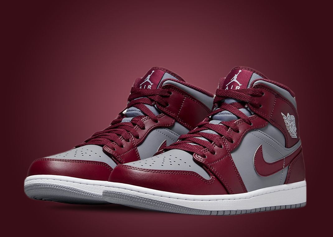 Air Jordan 1 Mid Cherrywood Cement