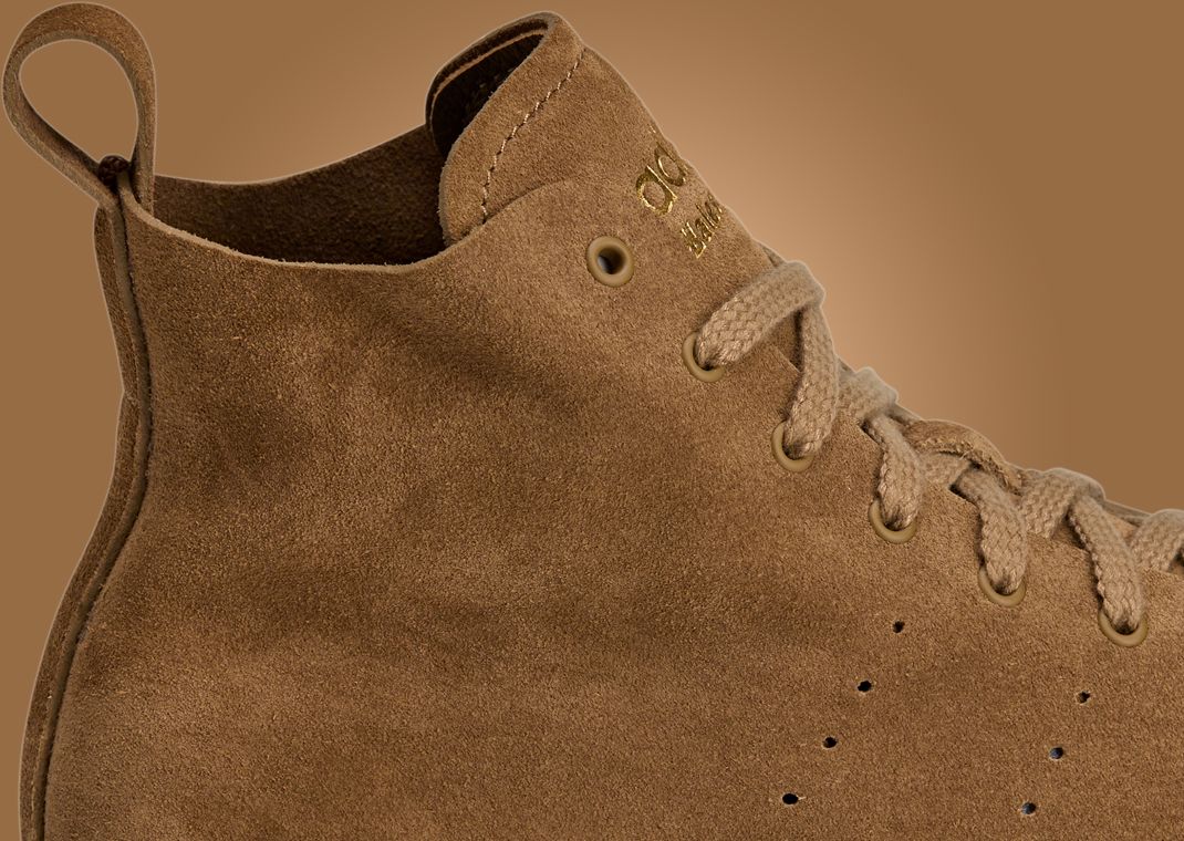 Wales Bonner x adidas Superstar Hi Brown Detail