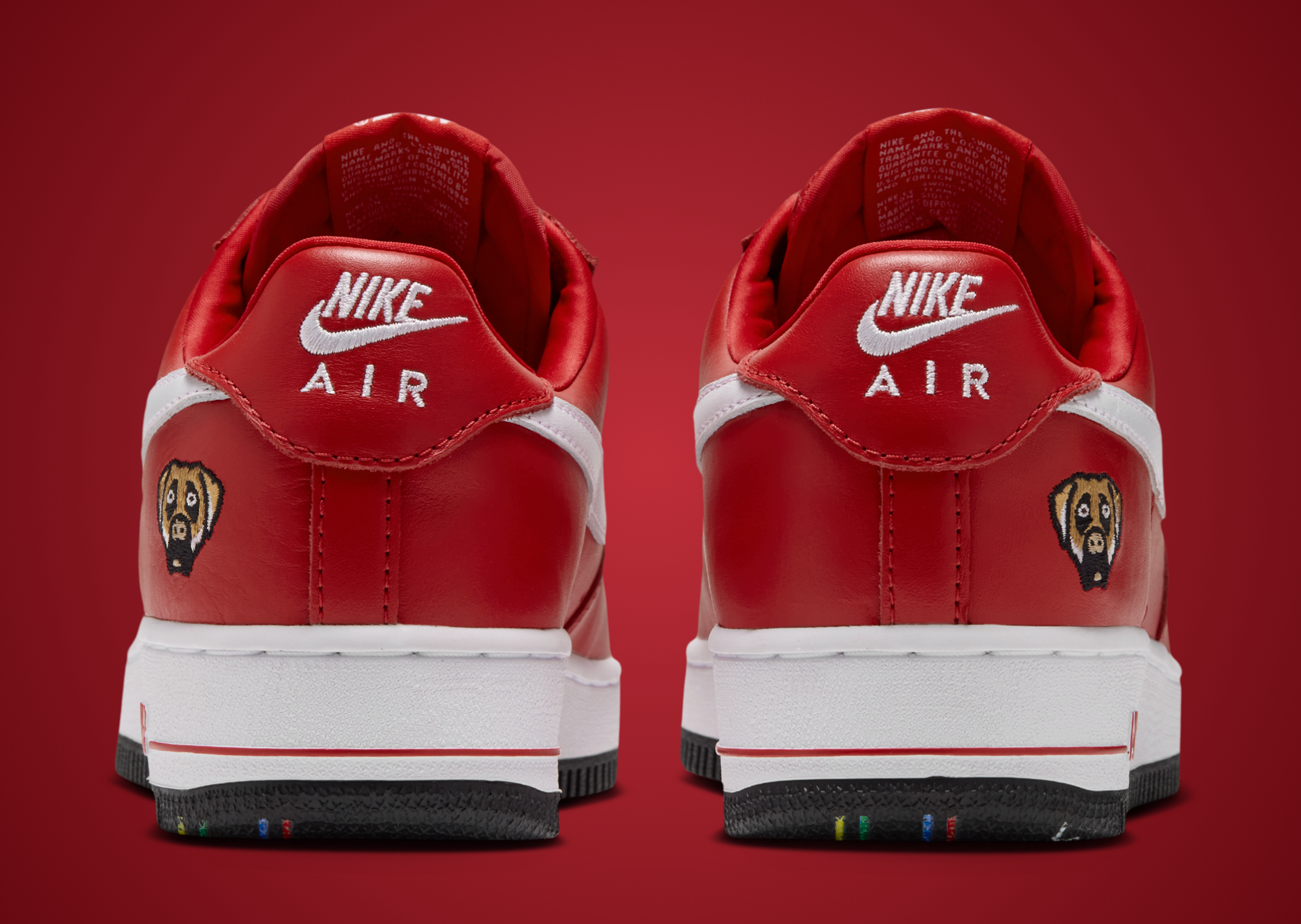 Victor Victor x Nike Air Force 1 Low '01 University Red - Back