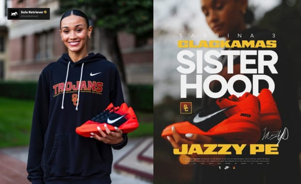 USC Guard Jazzy Davidson Debuted a Sabrina 3 PE against Oregon with Ionescu in the House