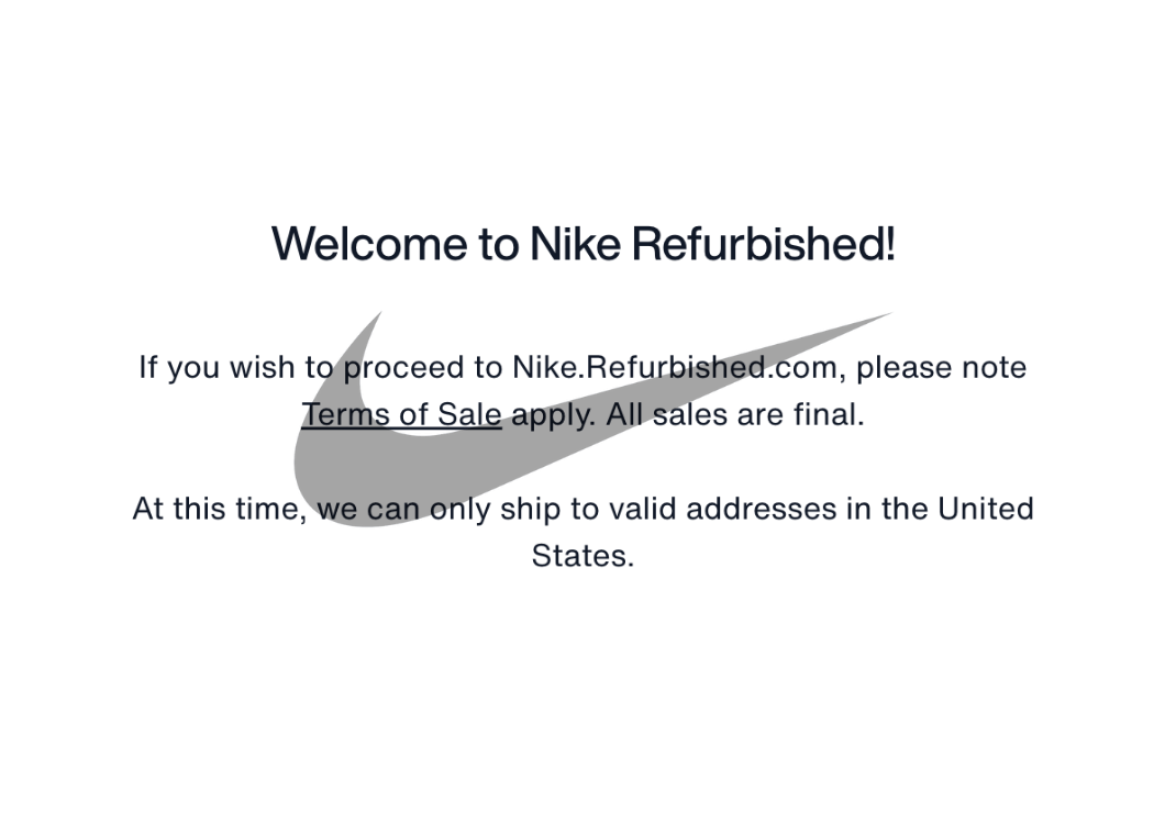 Nike Refurbished Return Policy