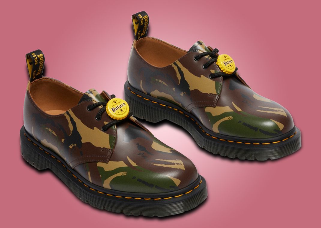 Palace x Dr. Martens 1461 Woodland Camo Angle