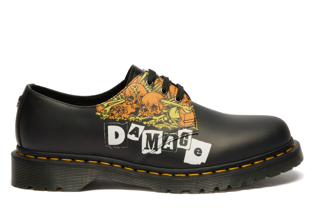 Metallica x Dr. Martens 1461 3-Eye Smooth Leather Shoe - Lateral
