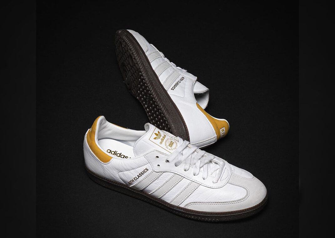 The Kith x adidas Samba White Yellow Keeps Things Classic