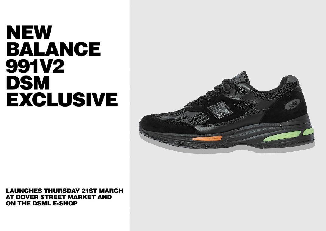 Dover Street Market Exclusive New Balance 991v2 Made in UK London Marathon