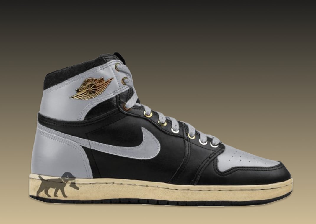 Air Jordan 1 High 85 Wings Black Wolf Grey