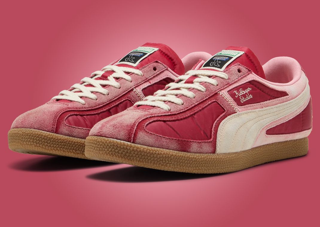 KidSuper x Puma Brasil Panels Dark Crimson - Angle