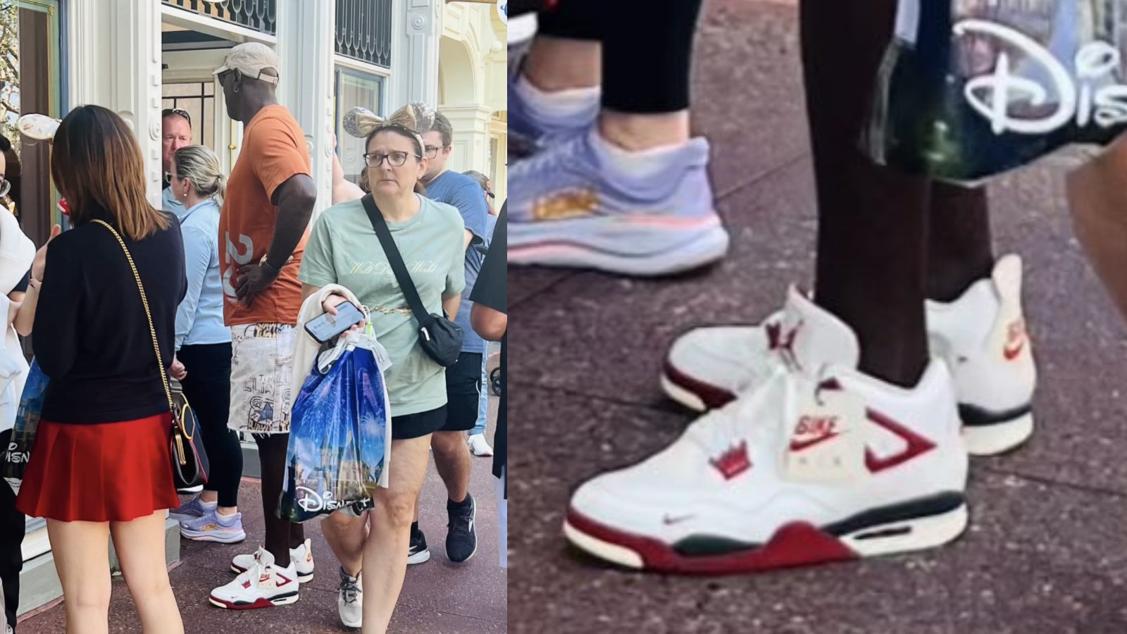 Michael Jordan Debuts Nigel Sylvester x Air Jordan 4 Sail at Disney