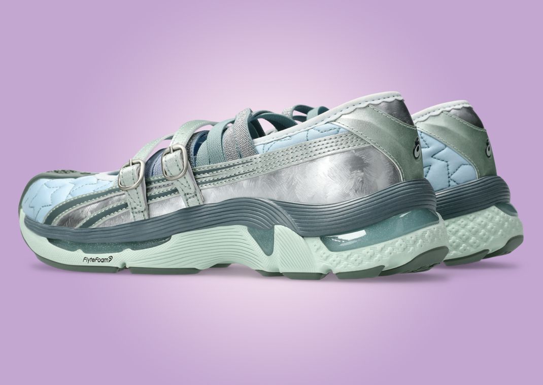 Kiko Kostadinov x Heaven By Marc Jacobs x Asics Gel-Lokros Teal Heel Angle