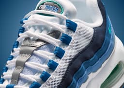 Nike Air Max 95 Big Bubble Slate GS lace details