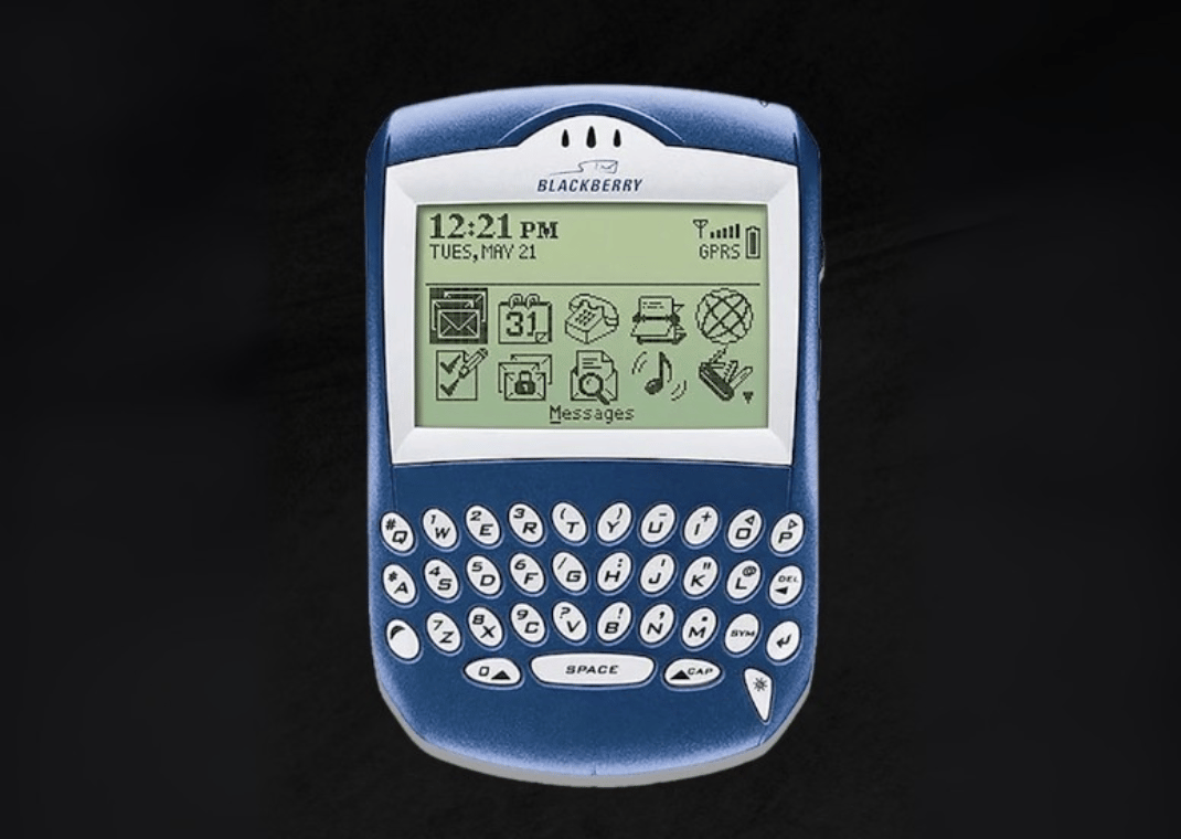 BlackBerry 7230 that inspired the original Undefeated Air Jordan 4 sample
