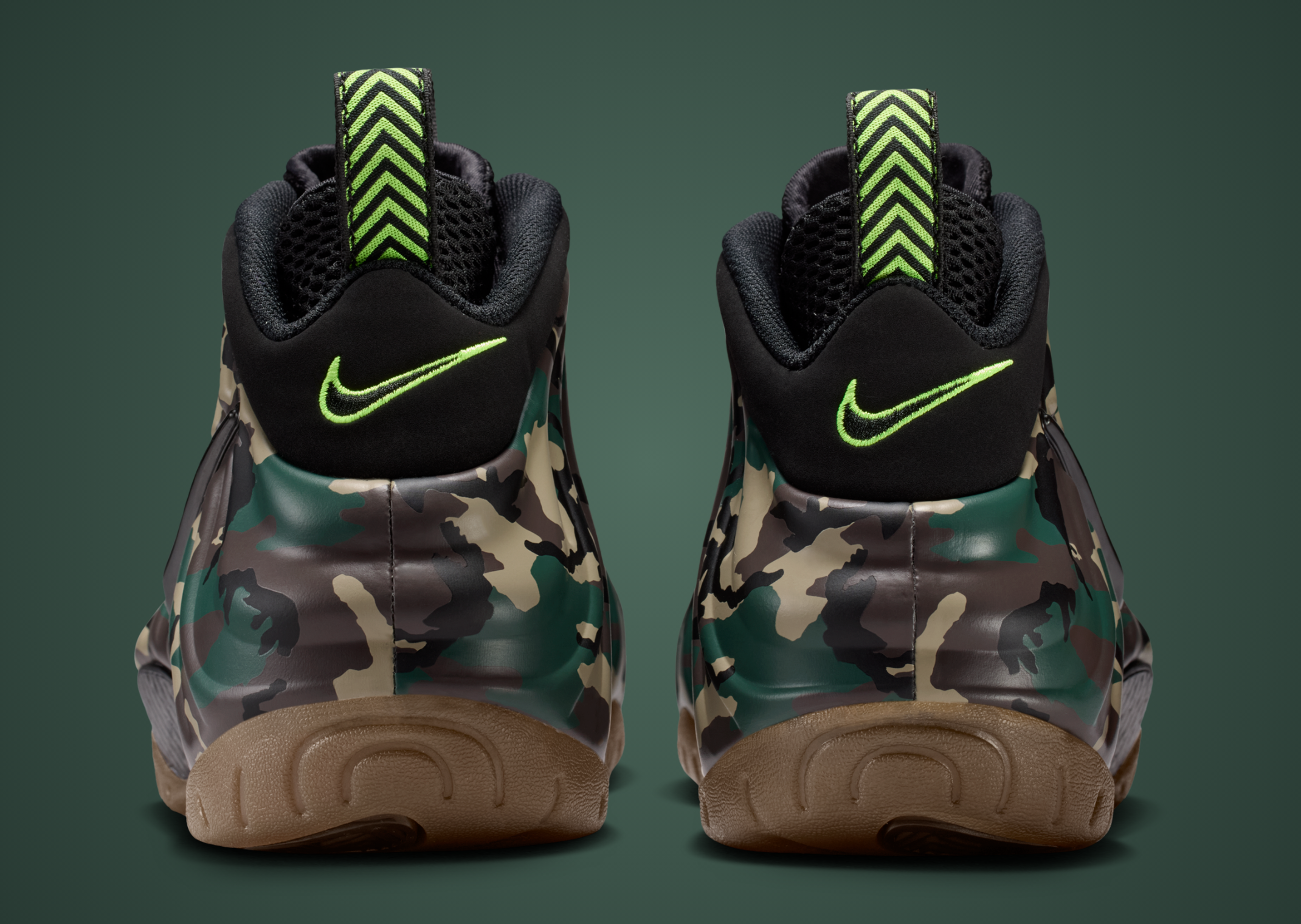 Nike Air Foamposite Pro Camo heel