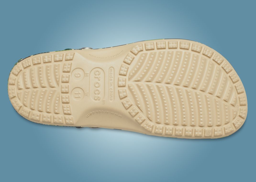 BAPE x Crocs Classic Clog ABC Camo Green Outsole