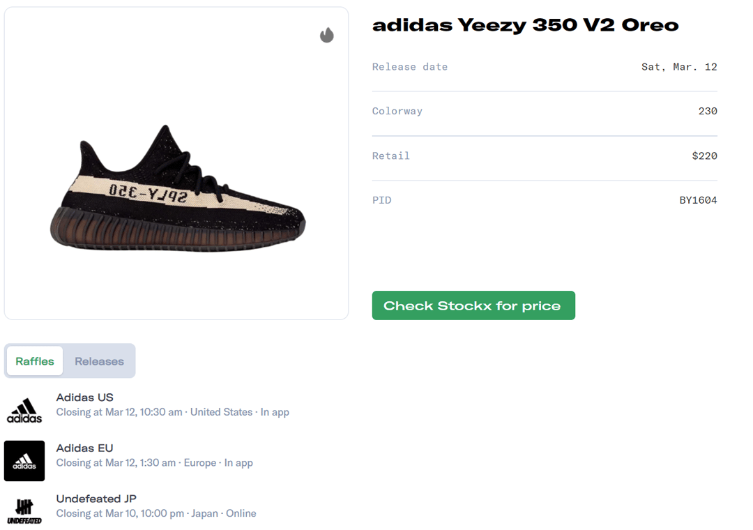 adidas Yeezy Boost 350 V2 Oreo Raffle Guide