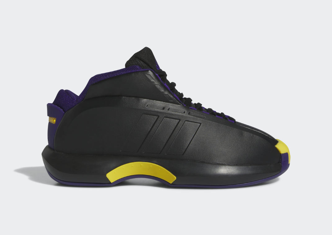 adidas Crazy 1 Black Purple Gold Lateral