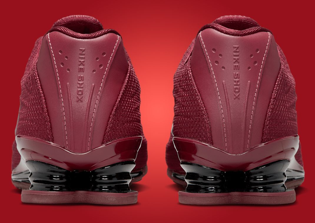 Nike Shox Z Dark Team Red Heel