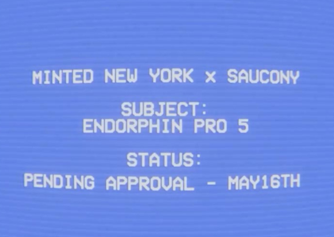 Minted NY x Saucony Endorphin Pro 5 Teaser