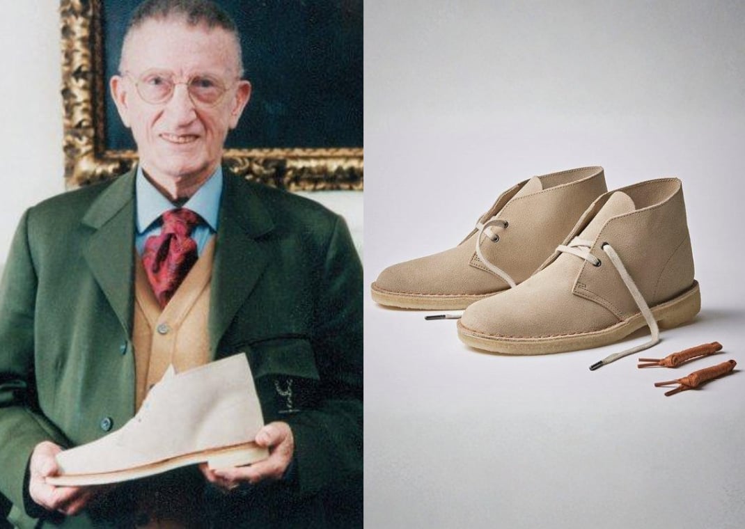 Nathan Clark, great-grandson of Clarks' founder James Clark and designer of the Desert Boot