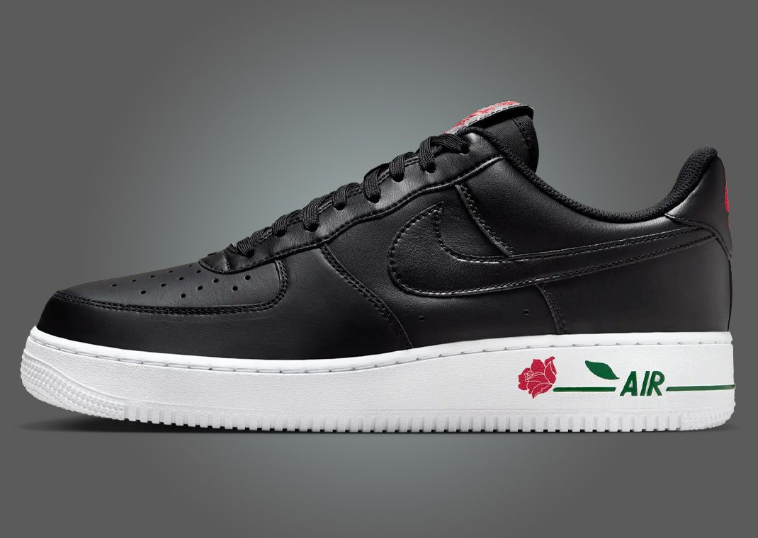 Nike Air Force 1 Low Roses Black White Lateral