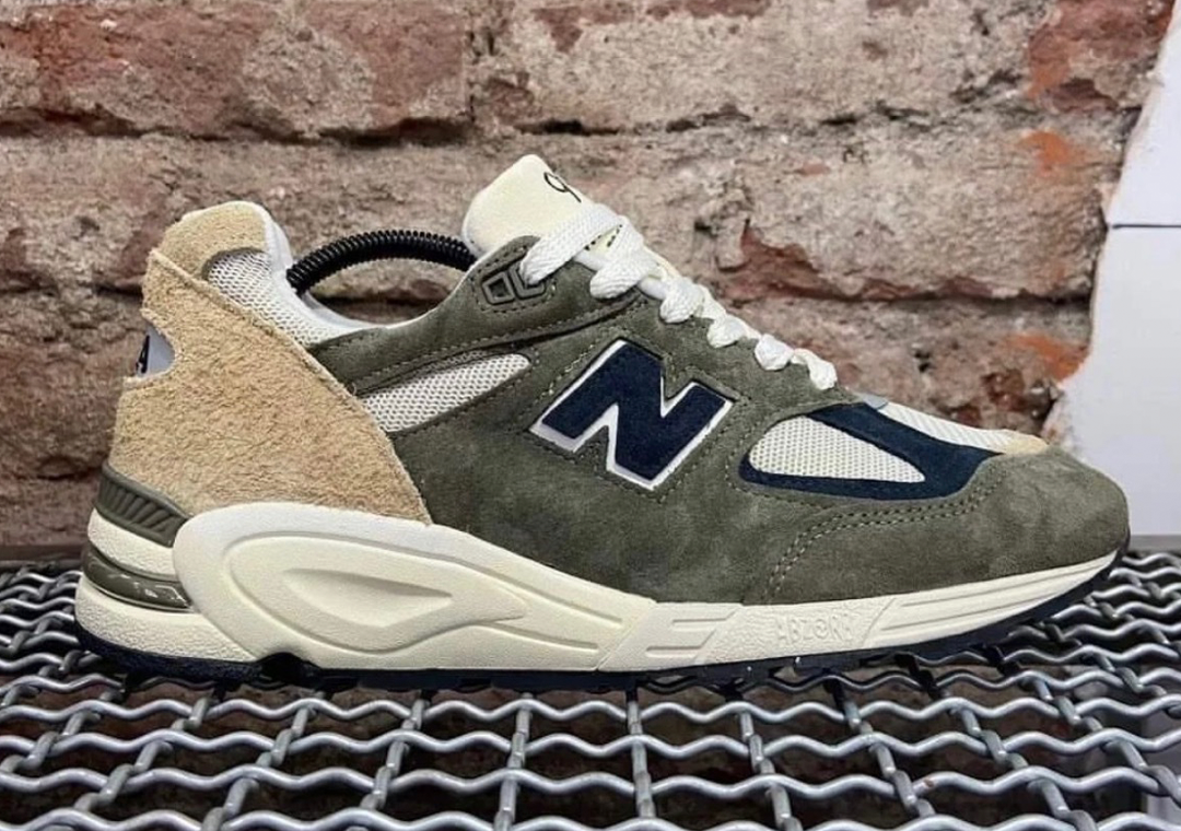 New Balance 990v2 Made in USA by Teddy Santis Olive
