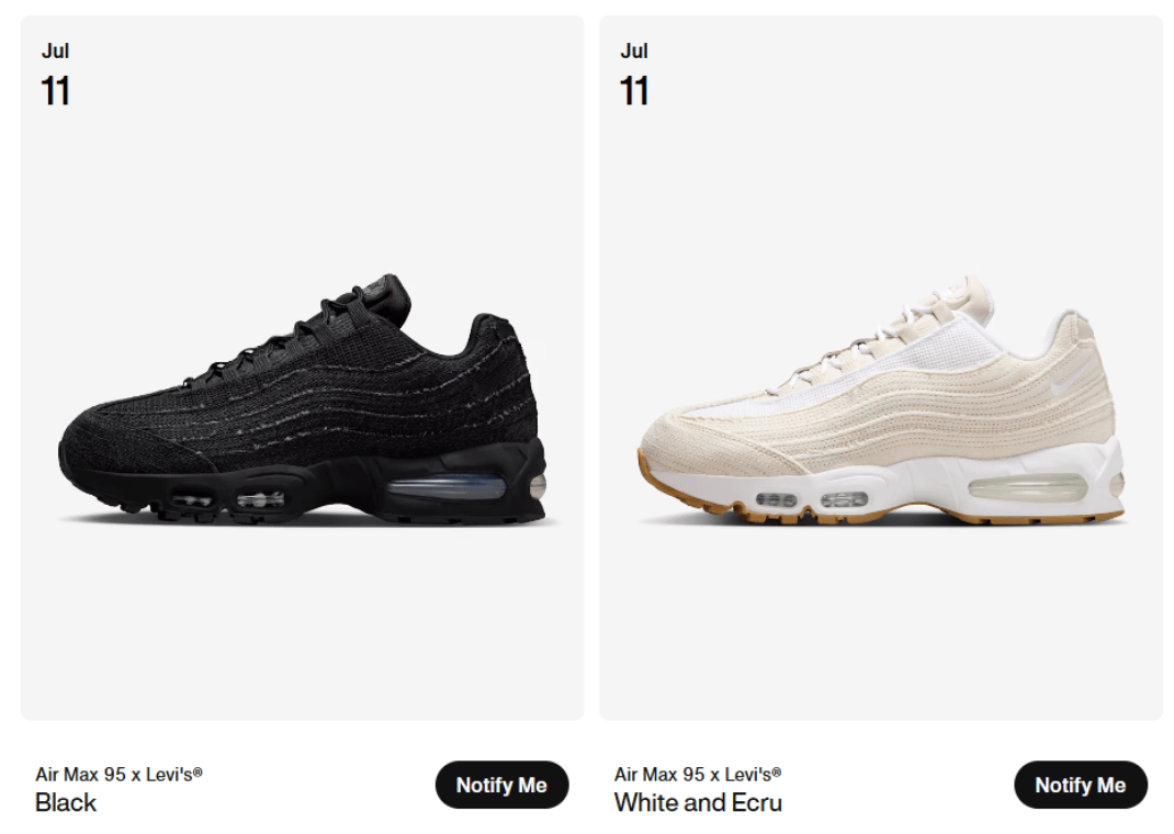 Levi's x Nike Air Max 95 OG Pack