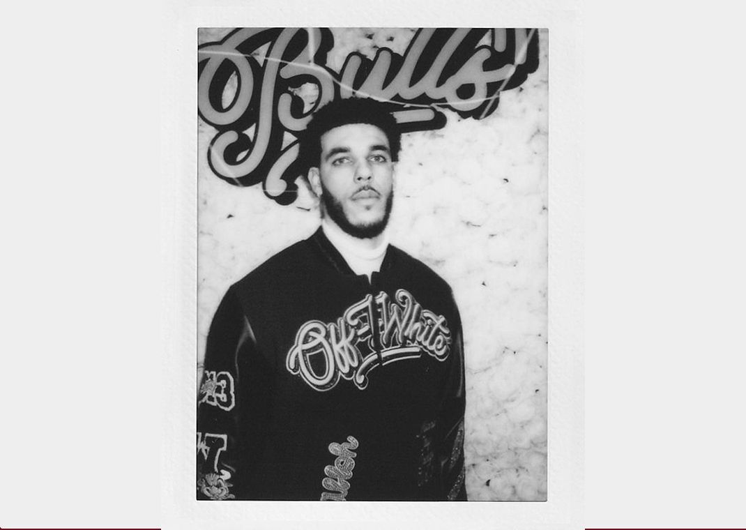 Lonzo Ball Wearing The Off-White x Chicago Bulls Varsity Jacket