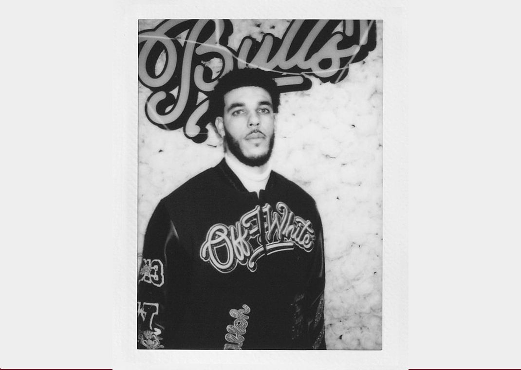 Lonzo Ball Wearing The Off-White x Chicago Bulls Varsity Jacket