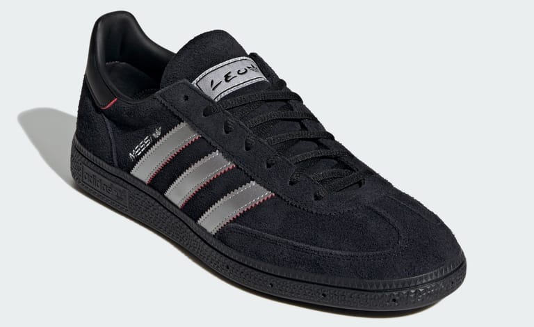 Leo Messi’s Latest adidas Collab is a Black and Silver Handball Spezial