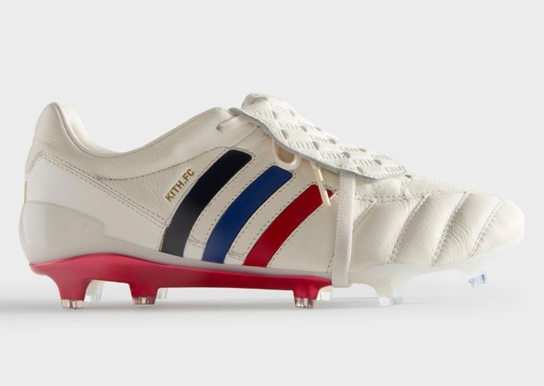 Kith x adidas Predator Mania Cleat White Vivid Red Lateral