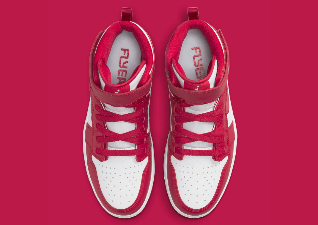 The Air Jordan 1 High Flyease Appears In Cardinal Red & White