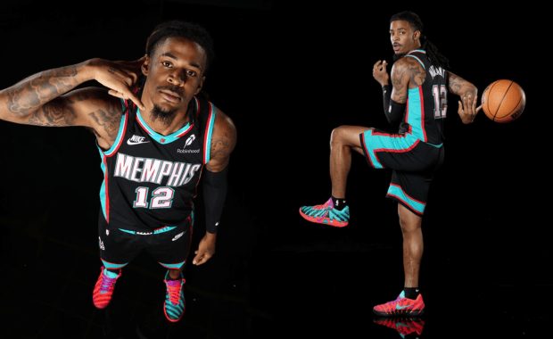 Ja Morant Breaks out Mismatched Nike Ja 3 Colorway for Grizzlies Media Day