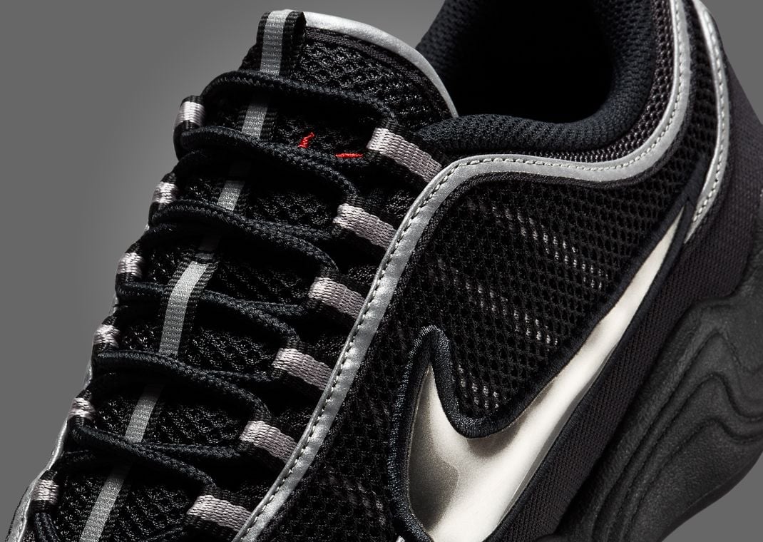 Nike Air Zoom Spiridon Black Metallic Silver