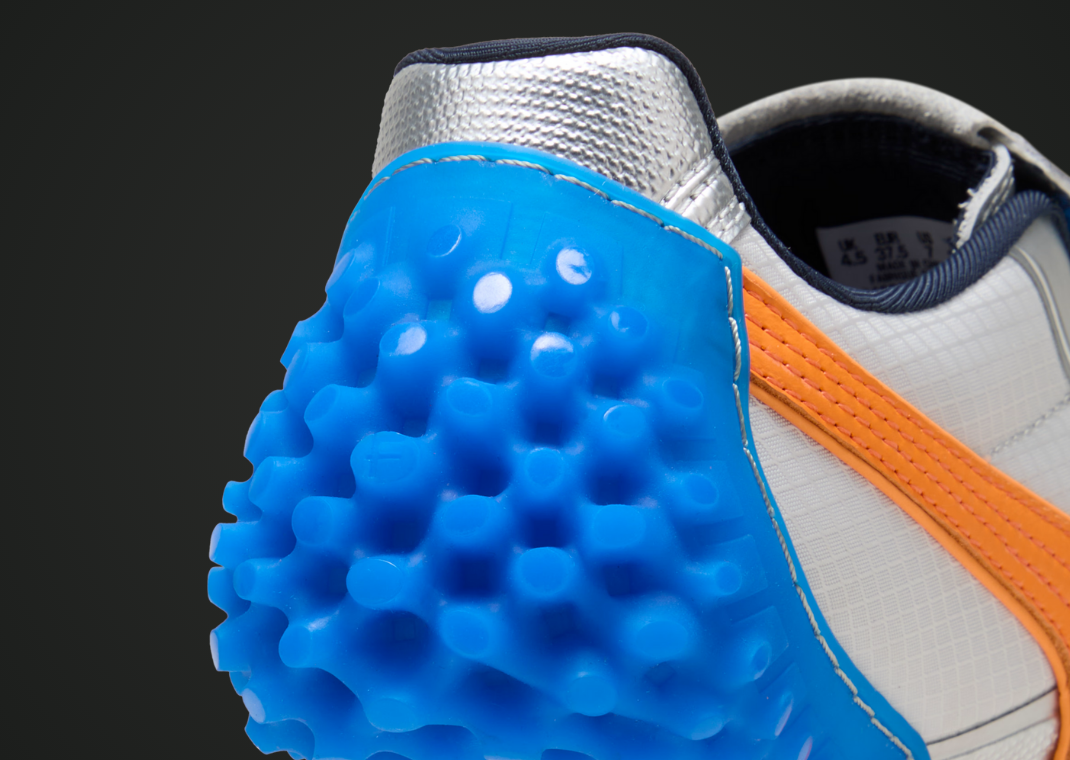 Fenty x Puma Avanti LS-X Metallic Silver Orange - Heel Detail